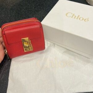 Chloe red wallet
